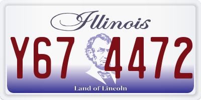 IL license plate Y674472