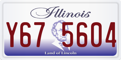 IL license plate Y675604
