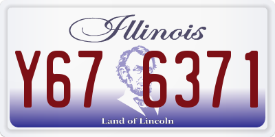 IL license plate Y676371