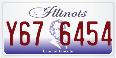IL license plate Y676454