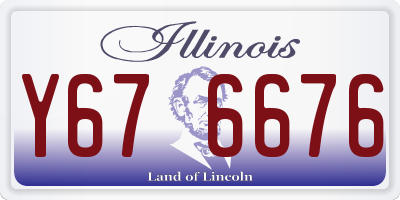 IL license plate Y676676
