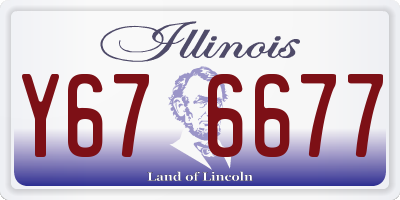 IL license plate Y676677