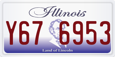 IL license plate Y676953