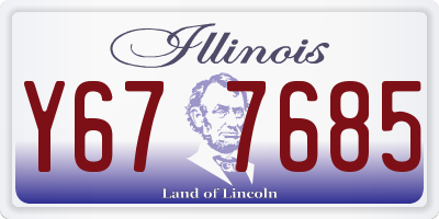 IL license plate Y677685
