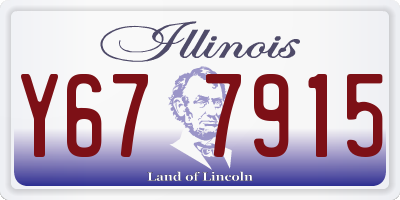 IL license plate Y677915