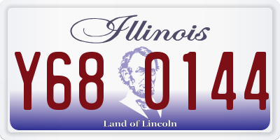 IL license plate Y680144