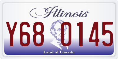 IL license plate Y680145