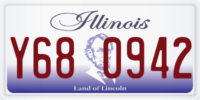 IL license plate Y680942
