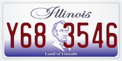 IL license plate Y683546