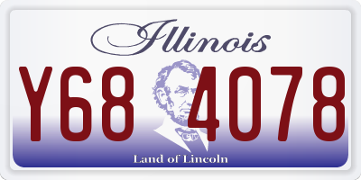IL license plate Y684078