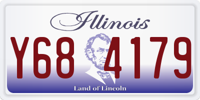 IL license plate Y684179