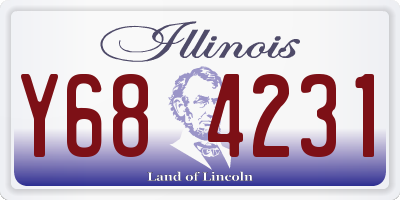 IL license plate Y684231