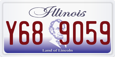 IL license plate Y689059