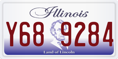 IL license plate Y689284
