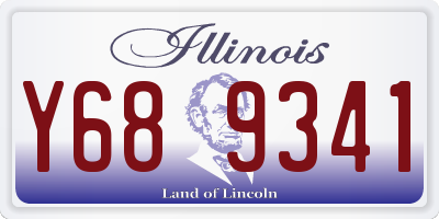 IL license plate Y689341