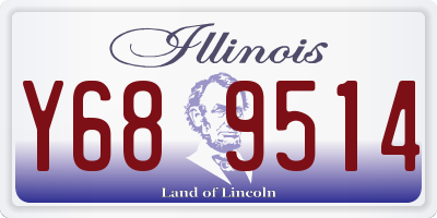 IL license plate Y689514