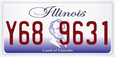 IL license plate Y689631
