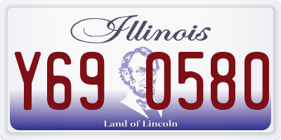 IL license plate Y690580