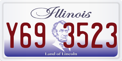 IL license plate Y693523