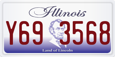 IL license plate Y693568