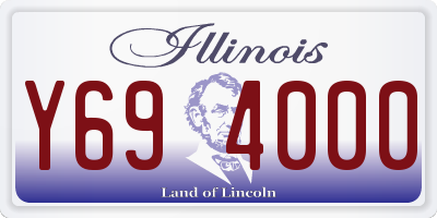 IL license plate Y694000