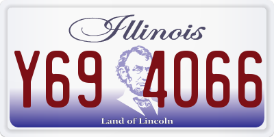 IL license plate Y694066