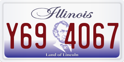 IL license plate Y694067