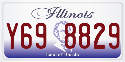 IL license plate Y698829