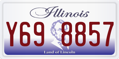 IL license plate Y698857