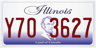 IL license plate Y703627