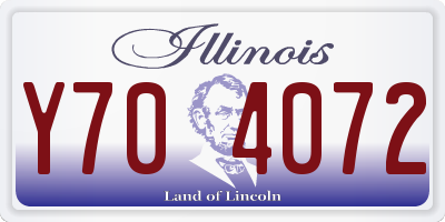 IL license plate Y704072