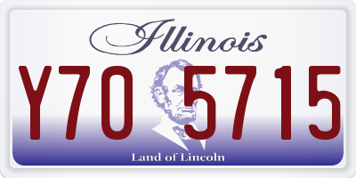 IL license plate Y705715