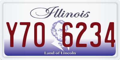 IL license plate Y706234