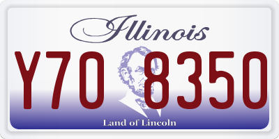 IL license plate Y708350