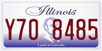 IL license plate Y708485