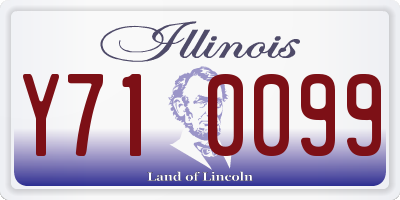 IL license plate Y710099