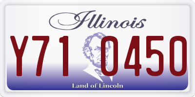 IL license plate Y710450