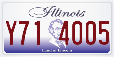 IL license plate Y714005