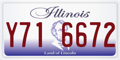 IL license plate Y716672