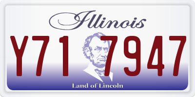 IL license plate Y717947