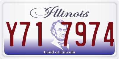 IL license plate Y717974