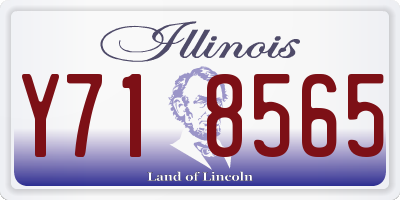 IL license plate Y718565