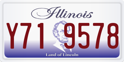IL license plate Y719578