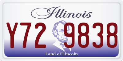IL license plate Y729838