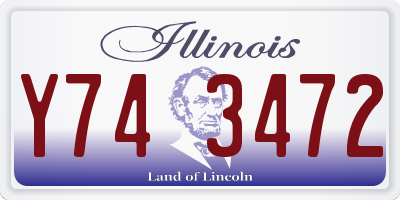 IL license plate Y743472