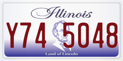 IL license plate Y745048
