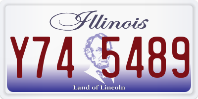 IL license plate Y745489