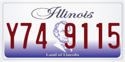 IL license plate Y749115