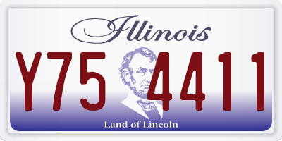 IL license plate Y754411