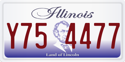 IL license plate Y754477